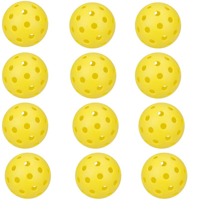 3/6/12pcs Indoor Pickleball Balls 26 Holes Colorful and Durable Pickleballs 72mm Training Ball Practice Competition Pickleball