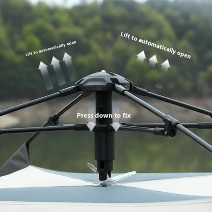 Large Space Sunshade Camping Tent Family Portable Relaxing Rainproof Multi Beach Tents Outdoor Trip Rest Camping Equipment