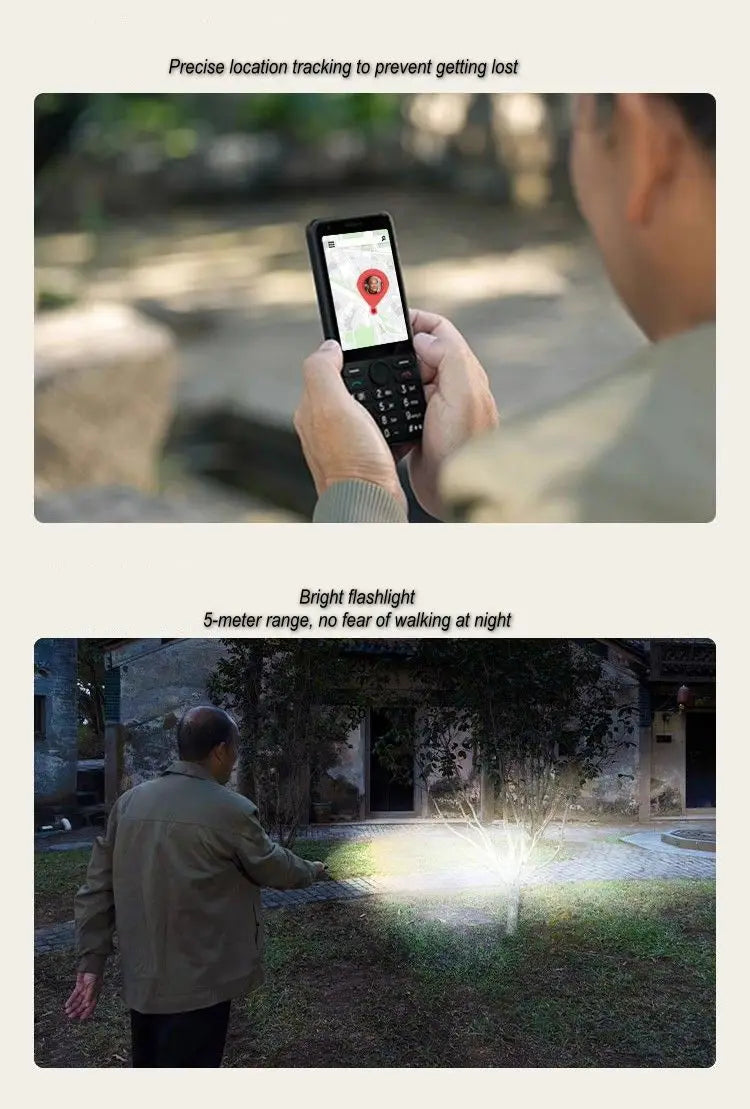 Feature Phone with Touch Screen Smartphone Wifi 5G/4G Global Languages Removable battery Big Buttons 3.54"inch Senior Cell Phone