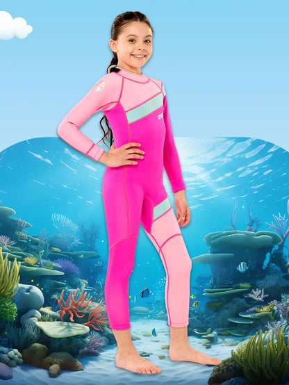 Kids Wetsuit for Boys Girls Toddler  2.5MM Neoprene Long Sleeve Wet Suits for Swimming