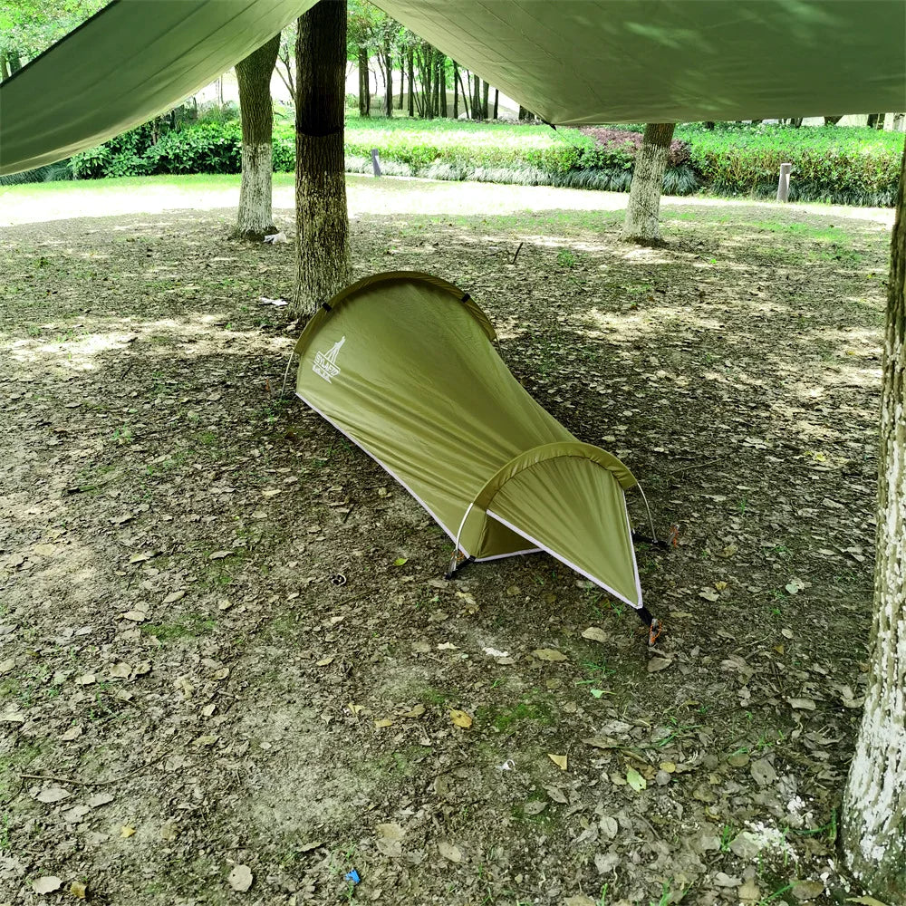 Ultra Light Single Person Camping Small Sleeping Bag Outdoor Portable Tent Mountaineering Equipment Summer Breathable