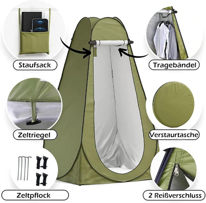 Pop-Up Shower Tent, Toilet Tent, Changing Tent, Portable Camping Shower Cubicle, Toilet Tent, Outdoor Log Tent, Privacy Screen