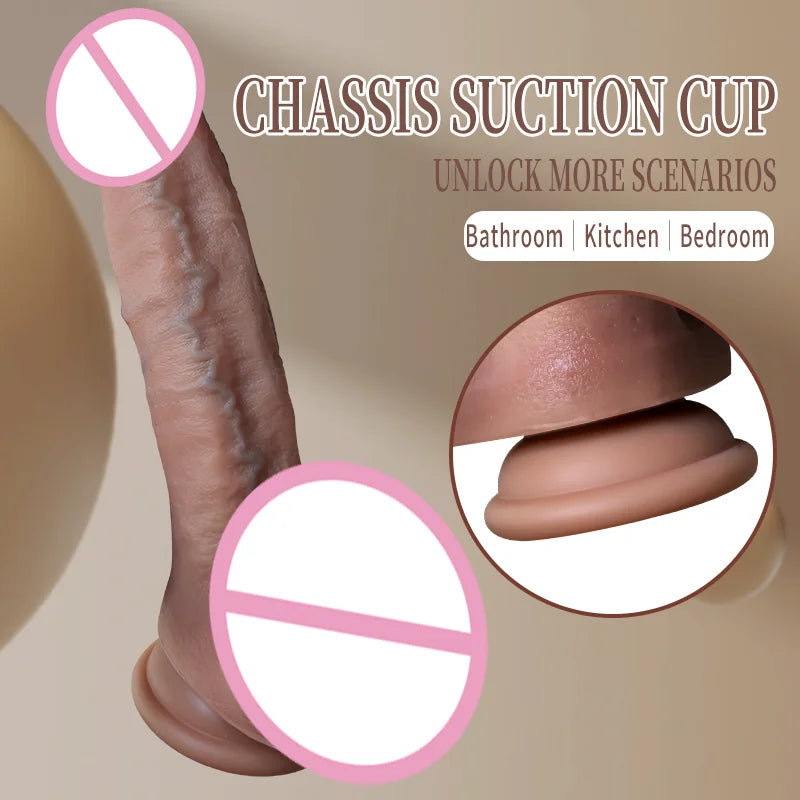 Dildo, Realistic Large-Size Dildo with Suction Cup Female Masturbator Sex Toy Suitable for Women and Couples