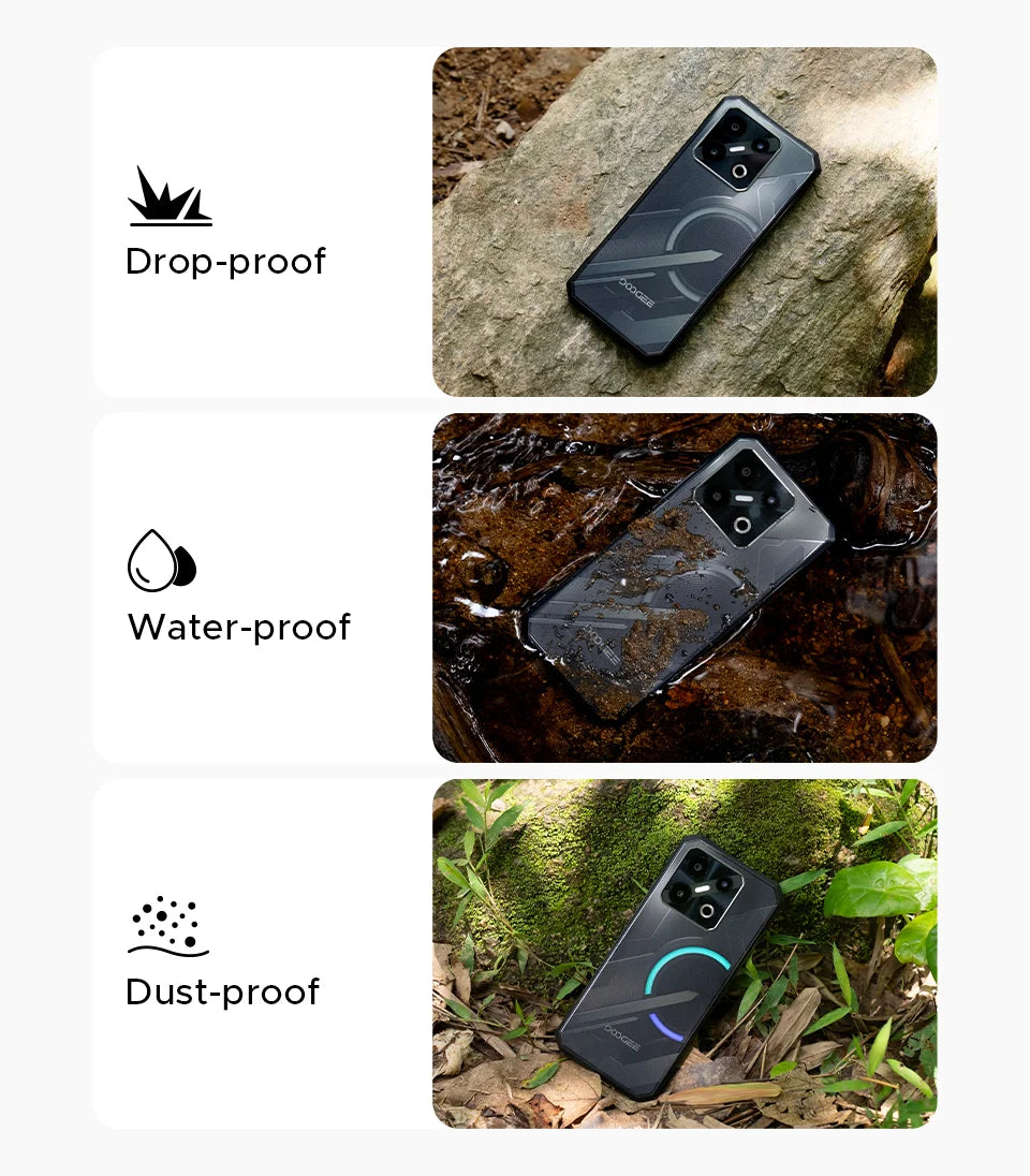 World Premiere DOOGEE Blade GT Pro 5G Rugged Phone LED Light Effect 12GB 512GB 10.5mm Ultra-thin 100MP AI Camera 5800mAh Battery