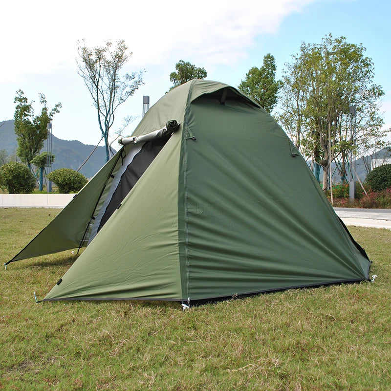 Camping Tent with Rainfly, 2, 3 Person Tent, Set up in 10 Mins, Weatherproof Tent for Camping, Festivals, Backyard, 2 Layers