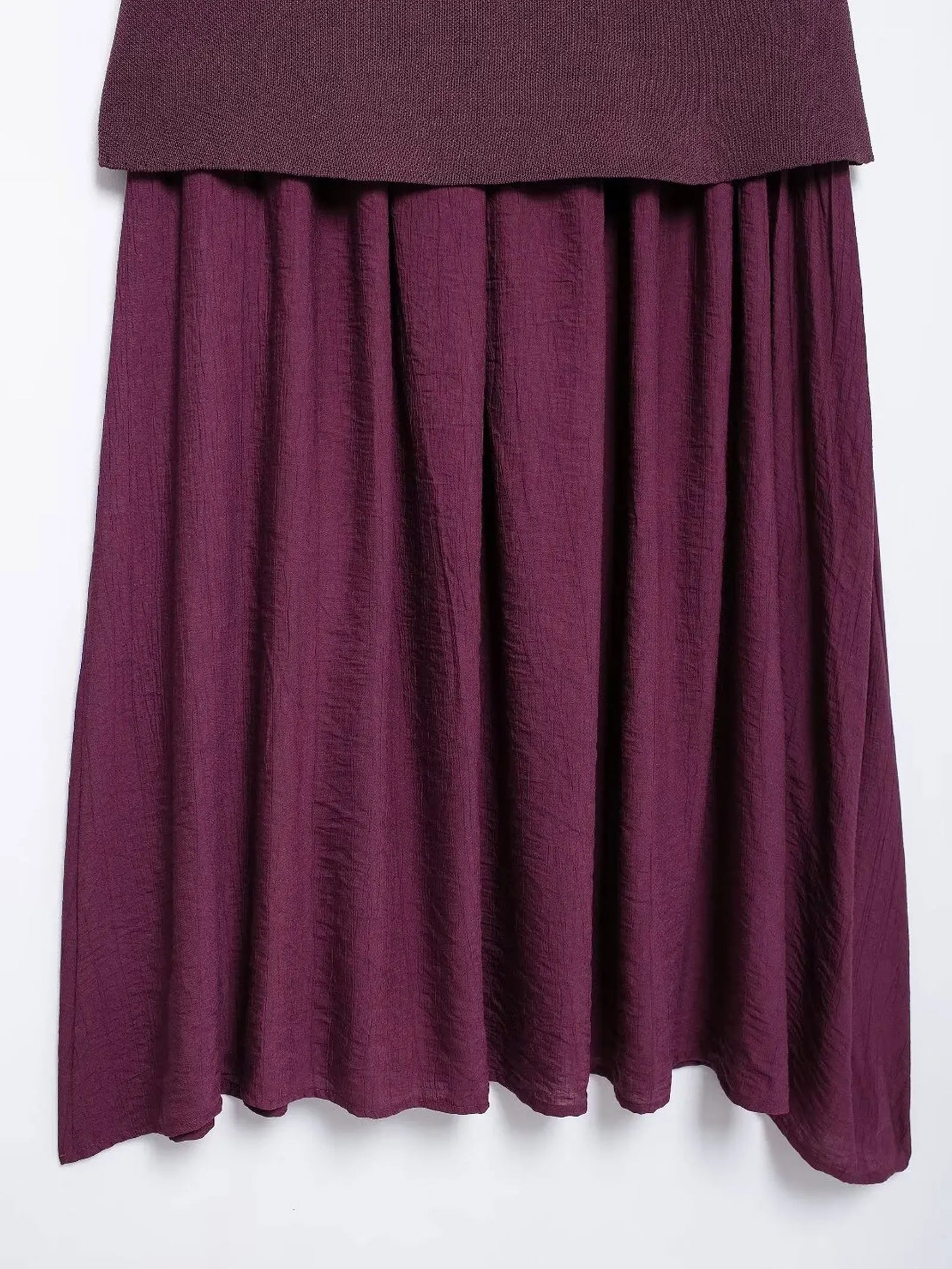 HH Elegant Midi Skirt For Women Fashion Solid A-line High Waist Pleated Side Zipper Long Skirt Vintage Skirts Chic Bottom