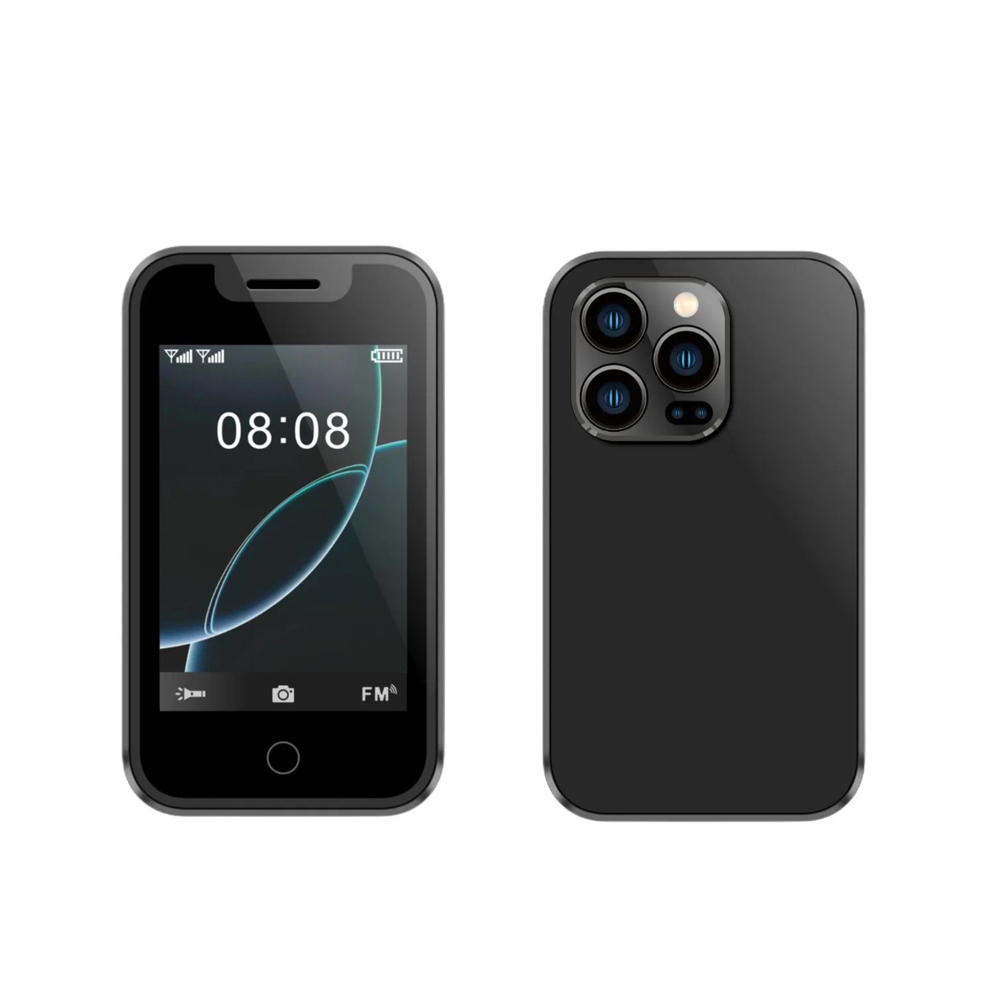 Mini Smart Wearable Mobile Phone 2.4" Touch Screen Support Dual SIM Bluetooth Call Music SMS Voice Changer Camera Vibration