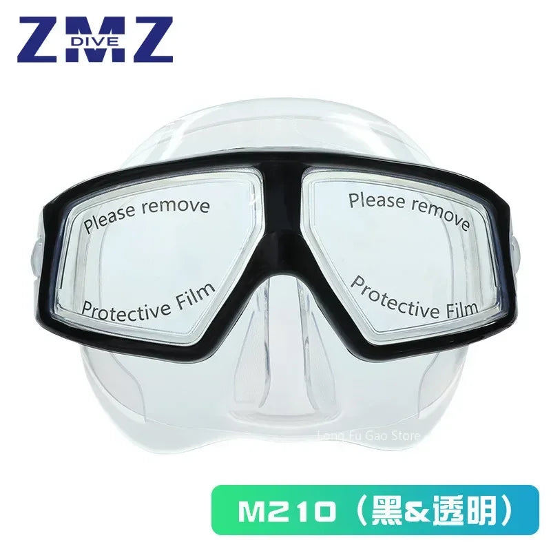 Freediving Mask Half Face Light Weight Low Volume Free Diving Goggles Silica Gel Diving Equipment