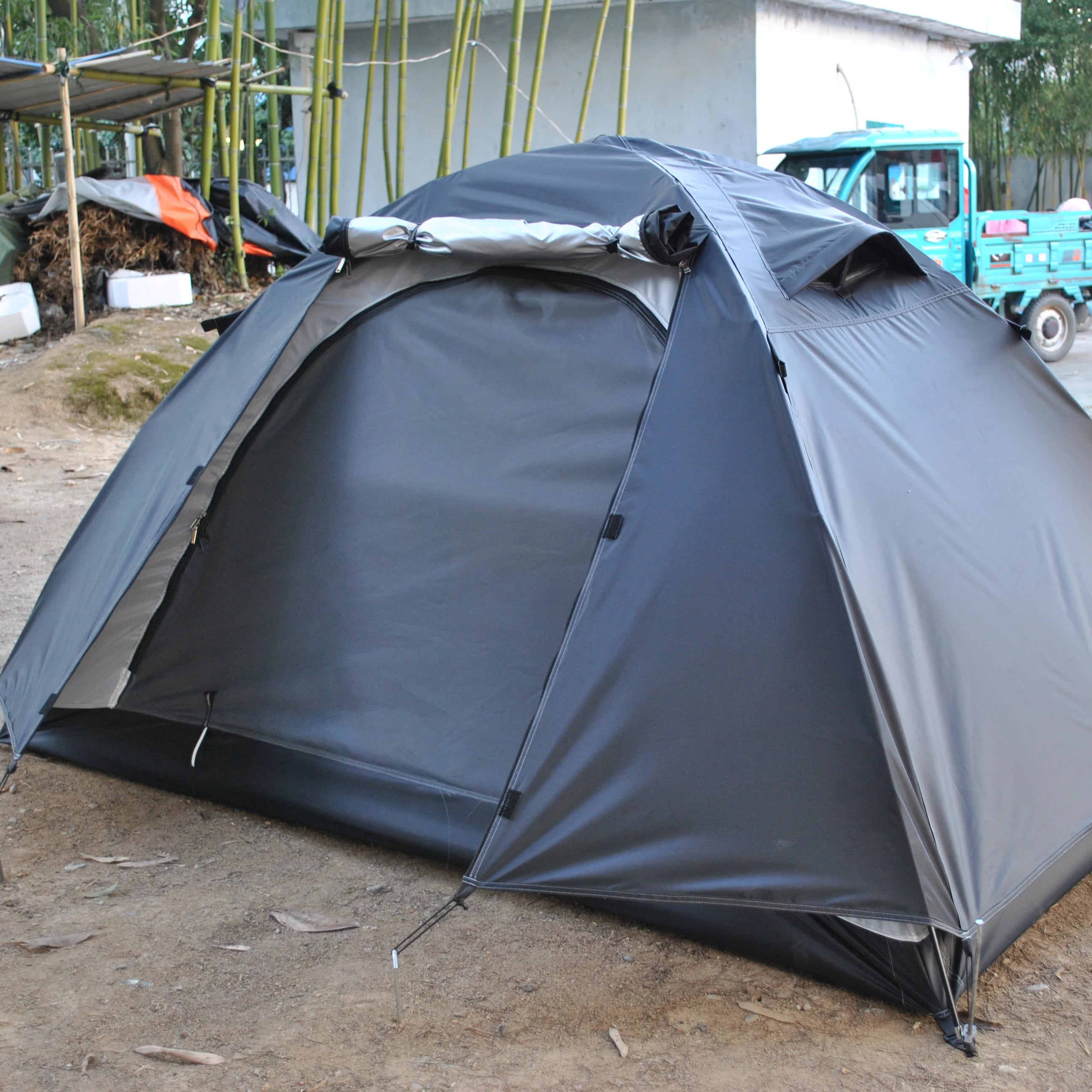 Camping Tent with Rainfly, 2, 3 Person Tent, Set up in 10 Mins, Weatherproof Tent for Camping, Festivals, Backyard, 2 Layers