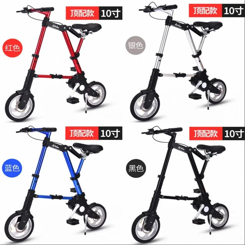 8-Inch Folding Bicycle Multi-Function Mountain Bike Ultralight Portable Bicycle Foldable Mini Non-Slip Road Bike for Kids Adult