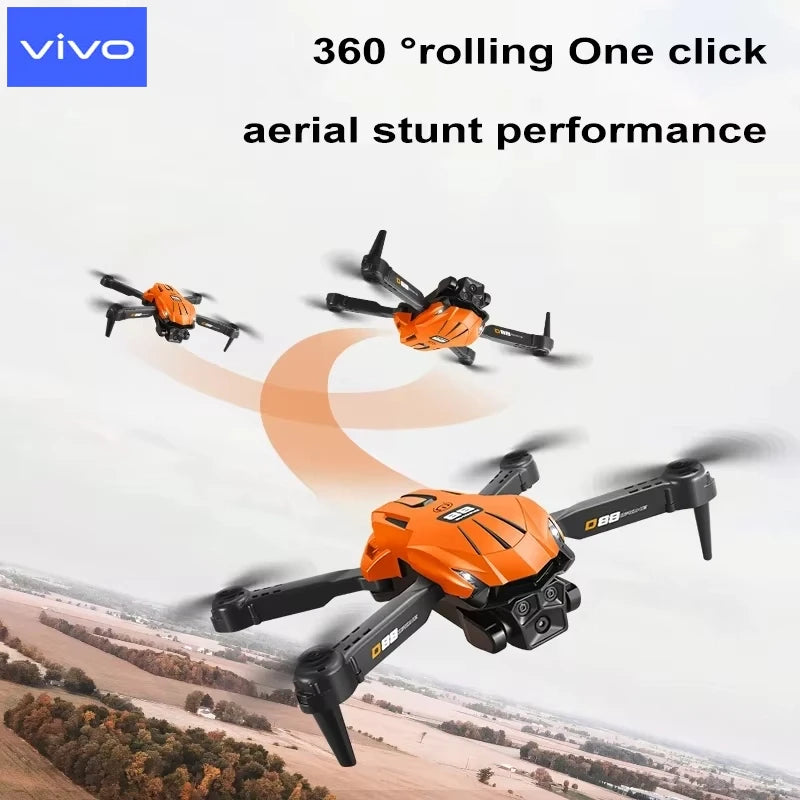 VIVO D88 Drone 8K Aerial HD Dual Camera Photography Intelligent Obstacle Avoidance Brushless Motor 5G WIFI GPS Return VR Drone