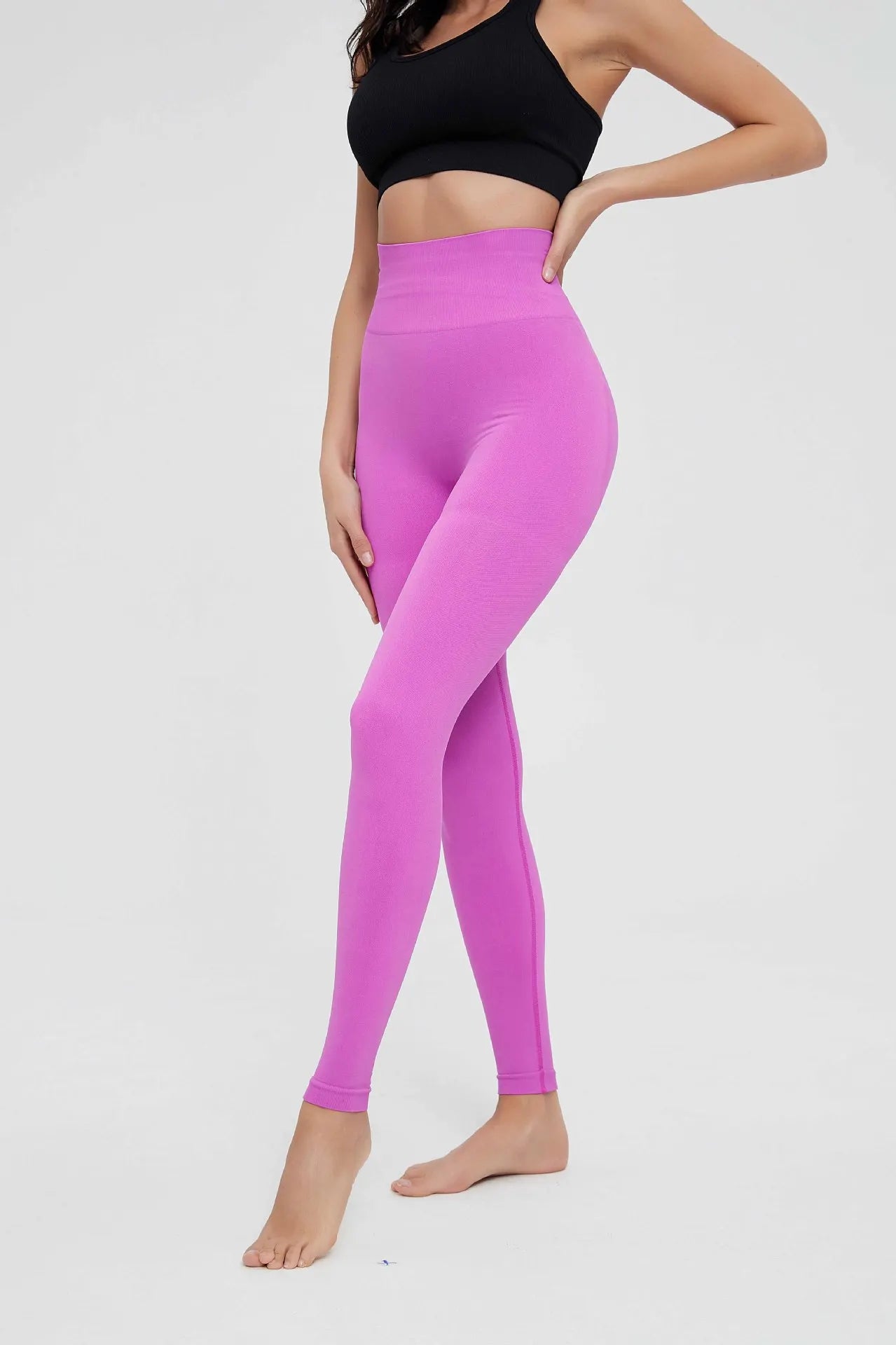 High Waist Sports Leggings Women Solid Color Seamless Pants High Quality Gym Workout Running Fitness Leggings Butt Lift Pants