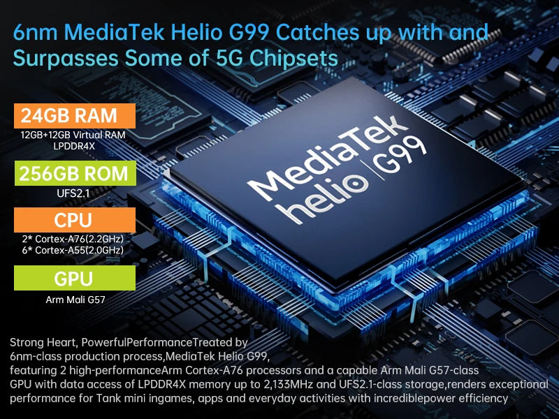 Unihertz 8849 Tank Mini Rugged Smartphone 4.3 Inch Small Cell Phone 24GB+256GB Android 13 5800mAh 100MP Cameras IP68/IP69K Phone