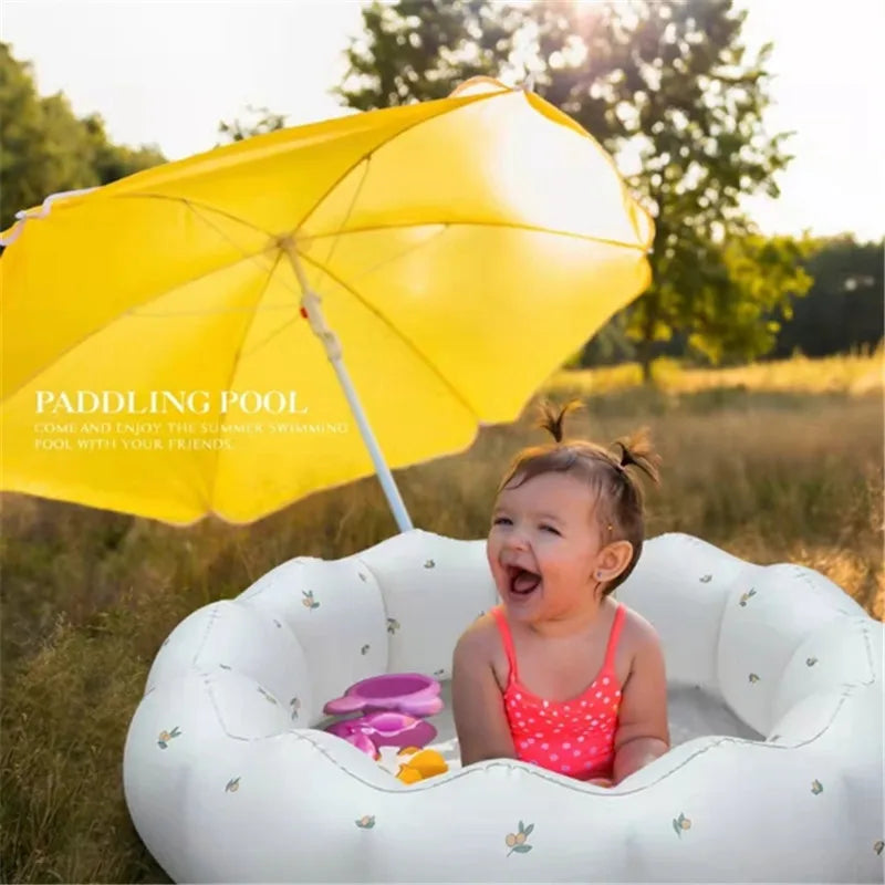 Kids Inflatable Swimming Pool Cute Printed PVC Ocean Ball Pool Toys Pool Beach Summer Toys 90*25CM