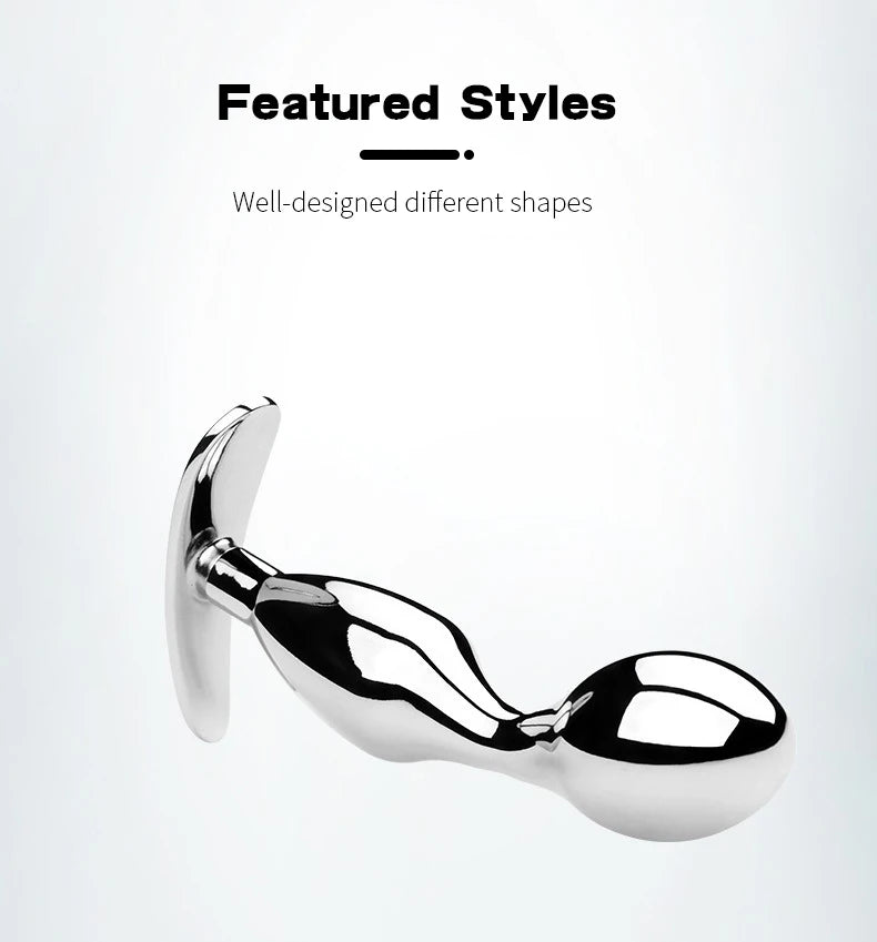 Metal Anchor Base Anal Plug outdoor Butt Plug Stainless Dildos Women'S Vaginal Plug Adult Couple Gay Masturbating Intimate Toys