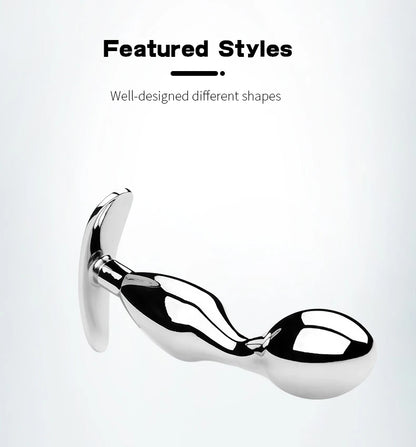 Metal Anchor Base Anal Plug outdoor Butt Plug Stainless Dildos Women'S Vaginal Plug Adult Couple Gay Masturbating Intimate Toys