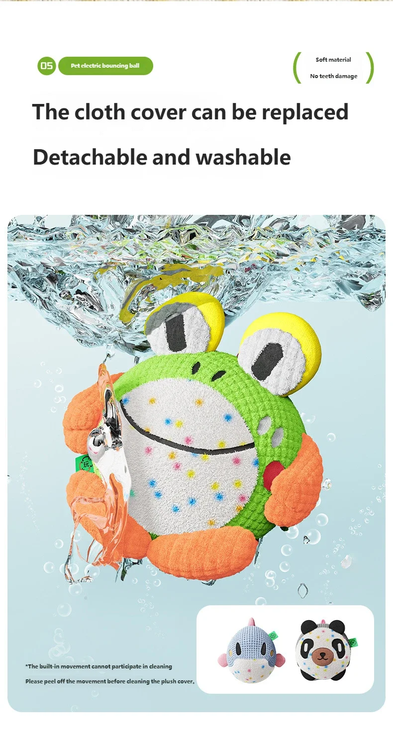 Dog toys, electric bouncing ball, pet self congratulation, relief, magic instrument, sound making, puppies, molars, bite resista