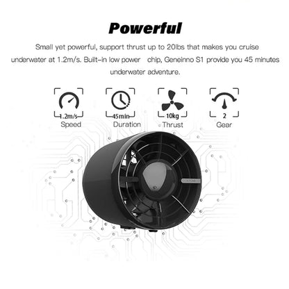 High Speed Electric Under Water Motor Scooter 1.2m/s Electric Underwater Thruster Sea Scooter for Diving Snorkeling