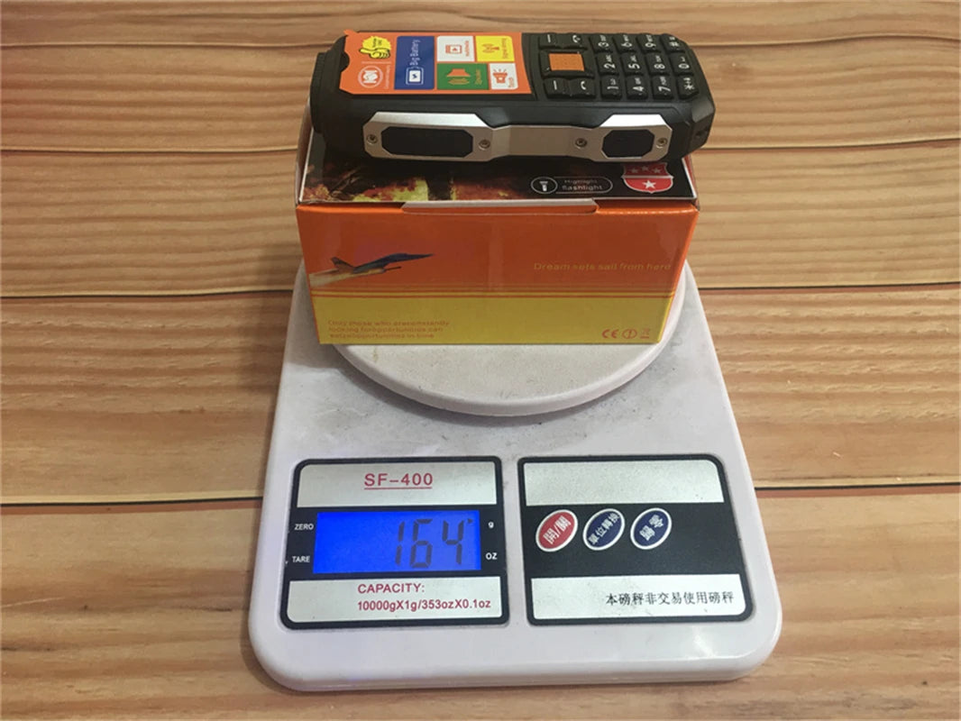 Mini Rugged Mobile Phone, 1.8", Push Button,Dual Sim, BT,Dual Flashlight, MP3,Wireless FM,BigHorn Dustproof Shockproof CellPhone