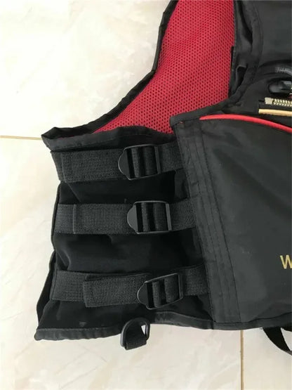 Man Fishing Vest Outdoor Buoyancy Vest for Men Multi-functional Breathable Life Vest Jacket for Drifting Swimming