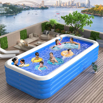 Inflatable Swimming Pool Home Portable Large Adult Bath Rectangular Pool