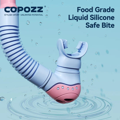 COPOZZ Underwater Scuba Diving Mask and Snorkel Anti-Fog Goggles Glasses Diving Swimming Easy Breath Tube Set for Kids Children