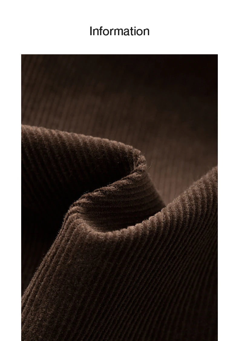 TOYOUTH Women Skirt 2025 Autumn New Corduroy Pure Cotton Ankle Length Umbrella Skirt