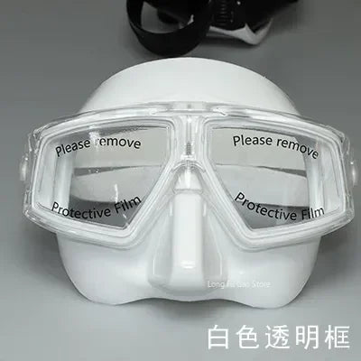 Freediving Mask Half Face Light Weight Low Volume Free Diving Goggles Silica Gel Diving Equipment