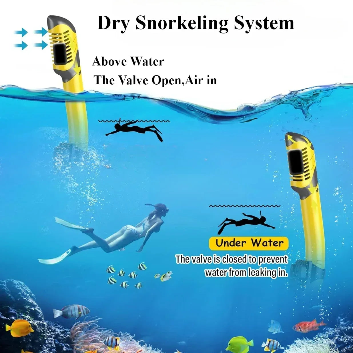 Myopia Snorkel & Dive Mask for Adults with Anti-Fog Spray ,Box,Dry Top Snorkel, Adjustable Strap Free Breathing Design