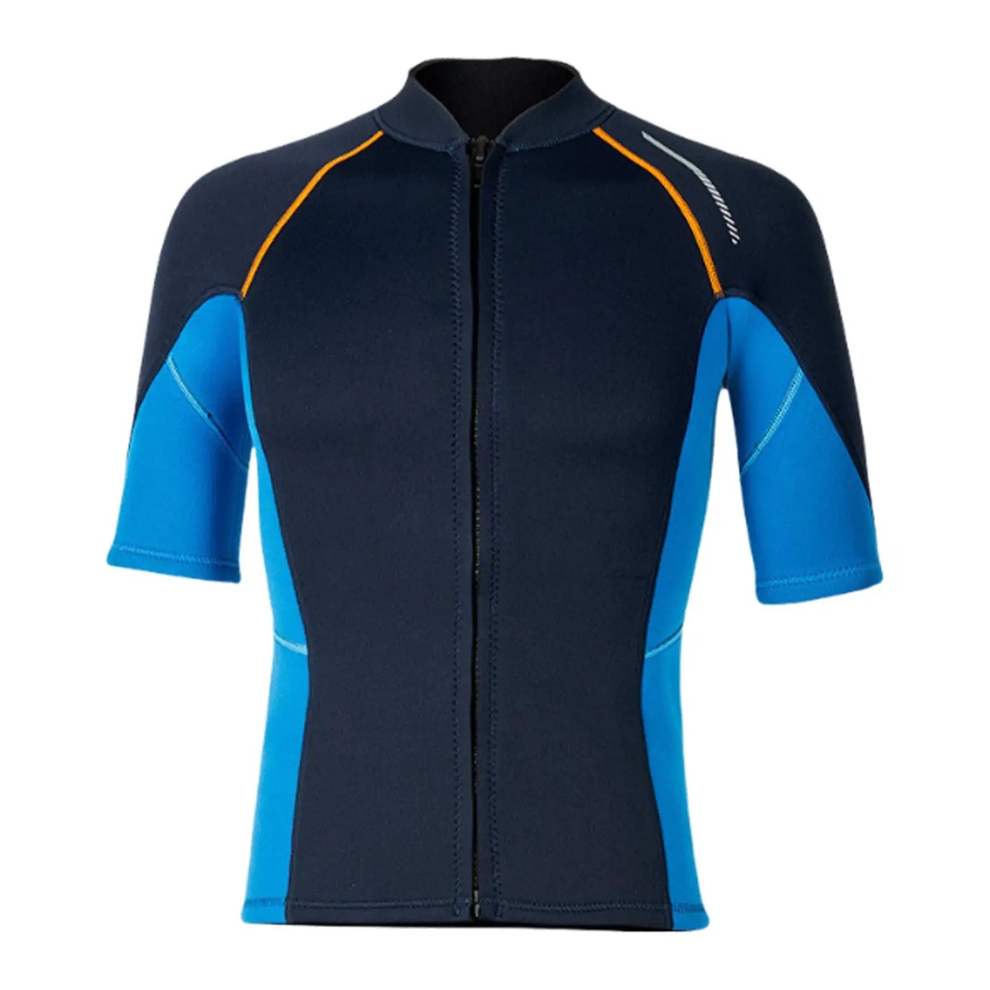 Wetsuit Top Men Front Zipper Jacket Diving Suit Swimming Suit Swimsuit for Canoeing Swimming Kayaking Surfing Water Sports