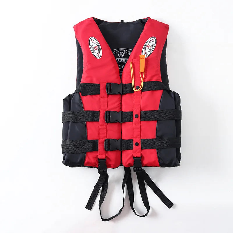 Sizes S-XXXL Outdoor Adult Water Activity Lifejacket Adjustable Buoyancy Lifejacket Polyester Children's Lifejacket with Whistle