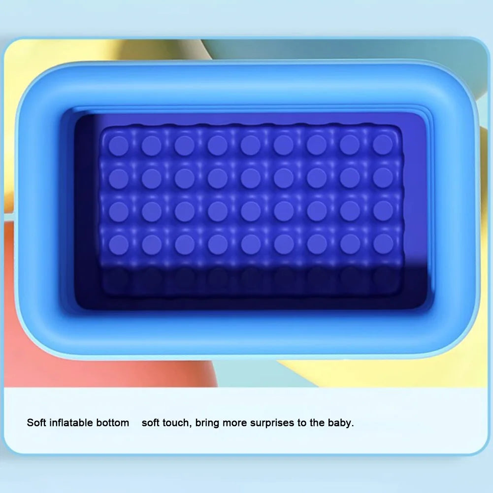 Inflatable Swimming Pool Large Family Pools 120cm Rectangle Framed Children Swimming Pool Summer Outdoor Pool Baby Bathtub Toys