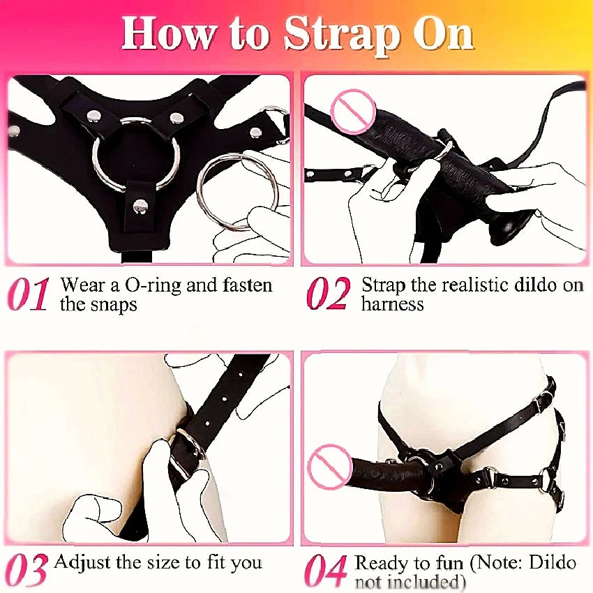 Lingerie With PU Leather D Shaped Ring Offers Couples Gaming Equipment Through Erotic Clothing Punk Carnival Holiday Styling