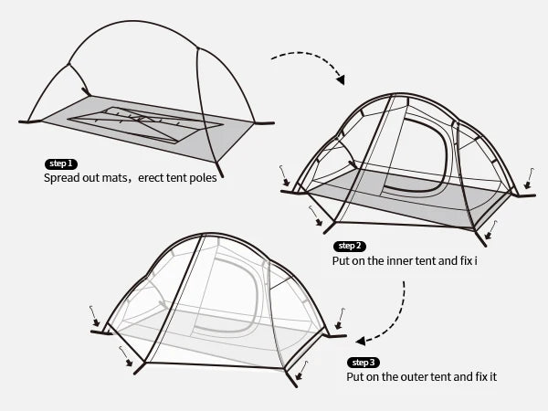Naturehike 2025 Camping Tent Waterproof Ultralight Portable One Person Nylon Cycling Tent Hiking Backpacking Shelter Tents