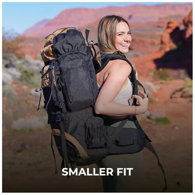 Internal Frame Hiking Backpack Polyester Camping Backpack with Rain Cover for Travel Trekking Mountaineering