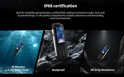 HAMTOD H3 Rugged Phone 2.8 inch HD Screen Quad-core 2000mAh Battery 0.3MP Camera 4G VoLTE