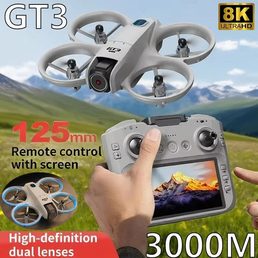 Hot NEW GPS Drone GT3 8K HD Dual Cameras 180° FPV 5G WIFI Brushless Motors Intelligence Obstacle Avoidance Foldable Quadcopters