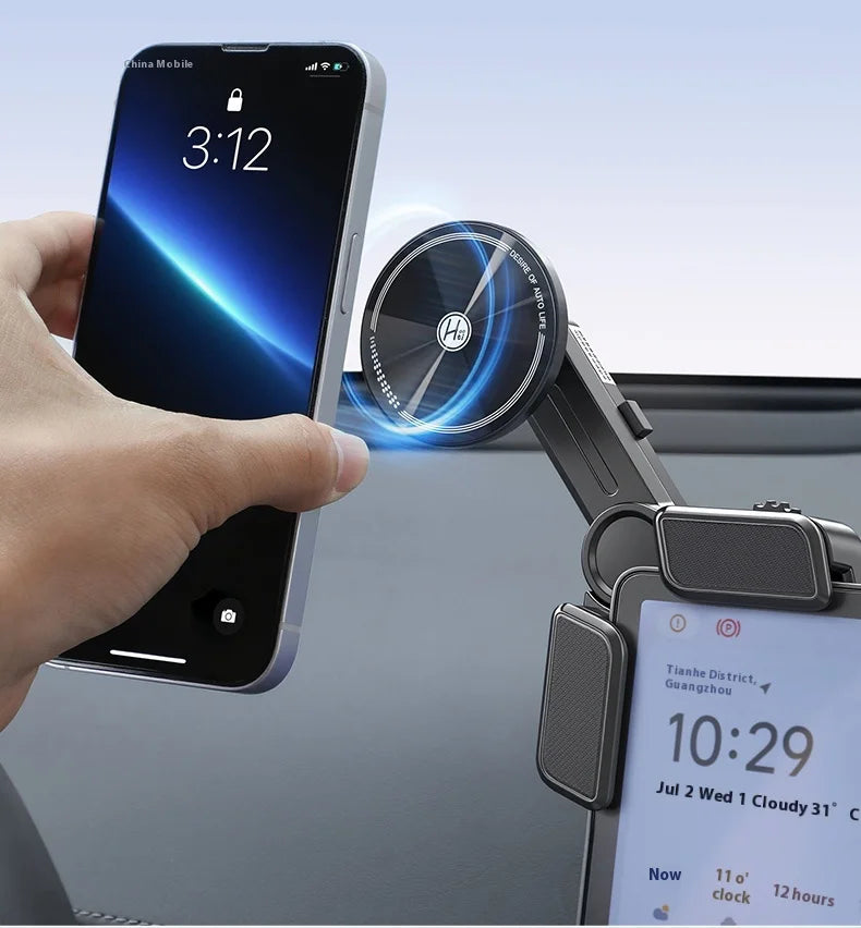 LIXIANG L6L7L8L9mega car mobile phone holder car navigation magnetic wireless ultra-fast charging special accessories