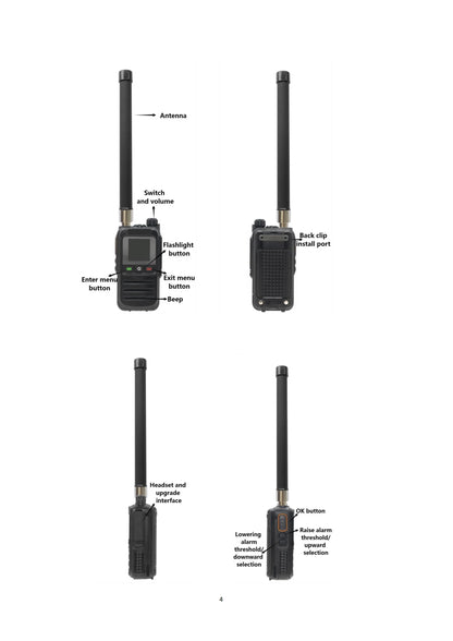 Drone Detector 2KM Long Distance UAV Detection Device Handheld 30-6400MHz Detection Drone Alarm Drone Video Transmission Signals