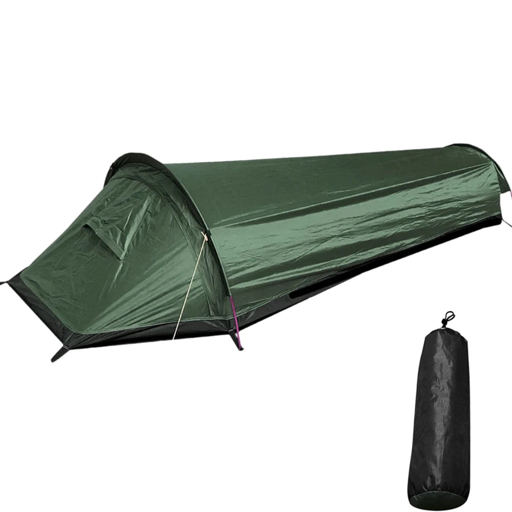Backpacking Tent Outdoor Camping Sleeping Bag Tent Lightweight Single Person Sleeping Tent for Outdoor Camping  Travel Hiking