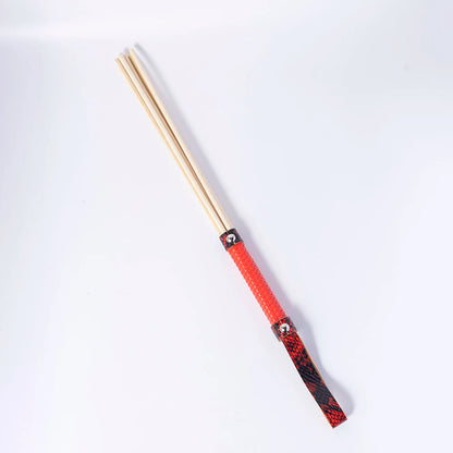 Adult Aex SM Products Black and Red Handle Queen Adjustment Tools Spanking Soft Wash Rattan Loose Whip for Women and Couple Play