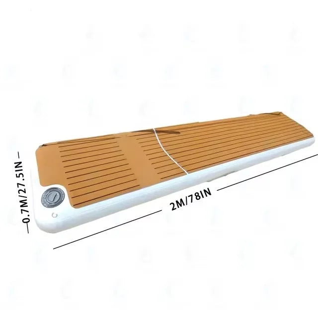 Portable Inflatable Air Dock Water Platform Swim Dock Mat Inflatable Floating Gangway Platform For Yacht Boat Pool Beach Ocean