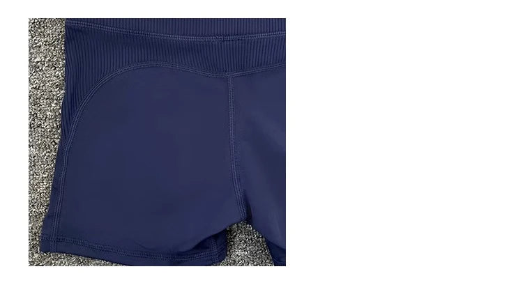 High-Waist Yoga Pants Women's Fitness Running Shorts Breathable Quick-Dry Elastic Spring Summer Training Three minutes of pants