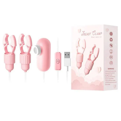 Adults 18+ Female Masturbator Sex Toys Nipple Clamps Vibrator Women Tongue Licking Strong Sucking Breast Massage Vibrating Toys