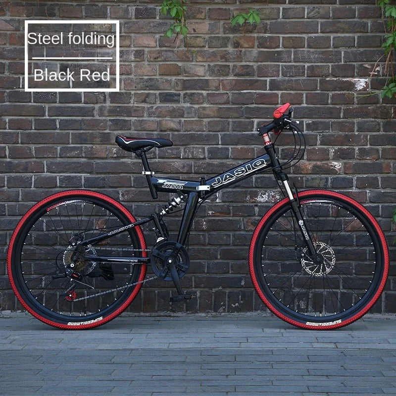 Mountain Bikes Adult Bikes Men's And Women's Variable Speed Bikes Dual Shock Absorbing Folding Mountain Bikes Student Bikes