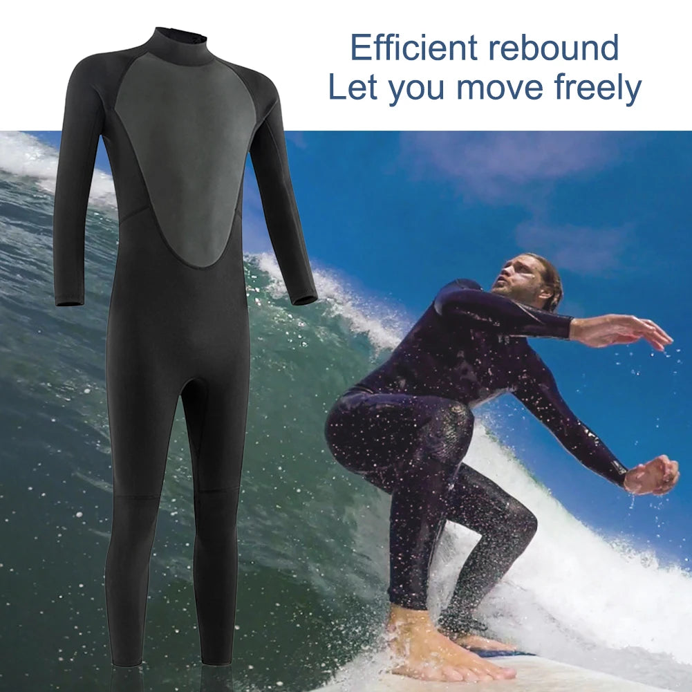 3MM Wetsuits Men Neoprene Diving Surfing Swimming Full Suits Cold Water Keep Warm Zipper Water Sports Full Diver Suit