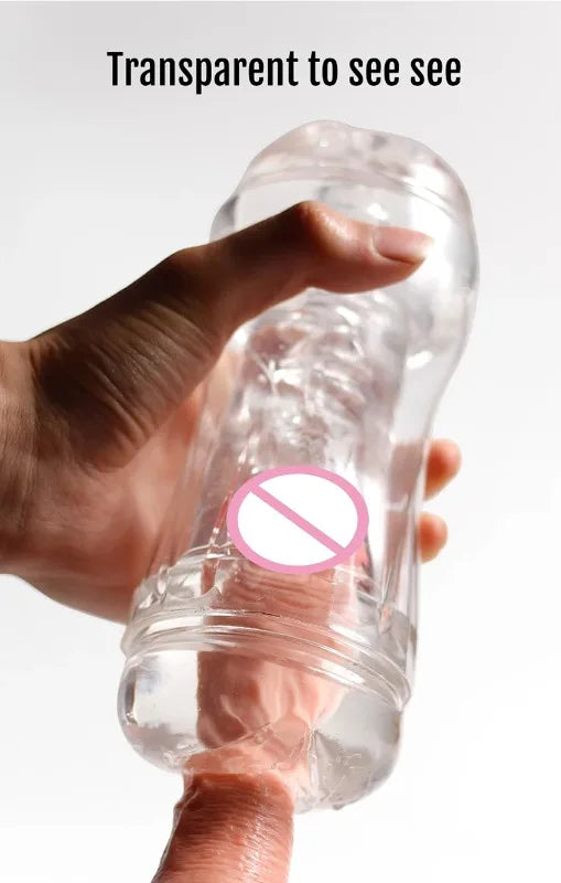 Sex Adult Toys Male Sex Products Masturbator Cup Soft Pussy Transparent Vagina Anal Adult Exercise Supplies Pocket Cup for Men