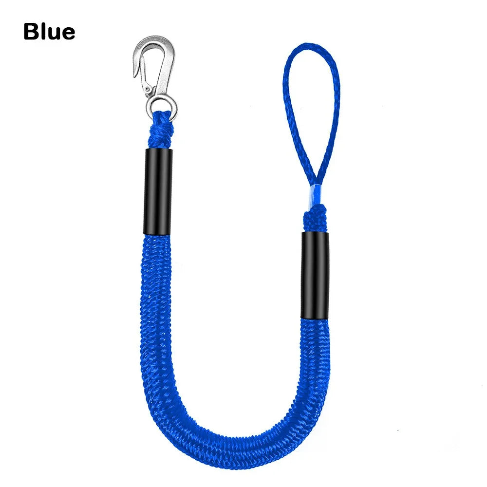 4FT Kayak Boat Bungee Elastic 3 Colors Watercraft Sea Doos Jet Ski Pontoon Power Boat Mooring Rope Outdoor Accessories
