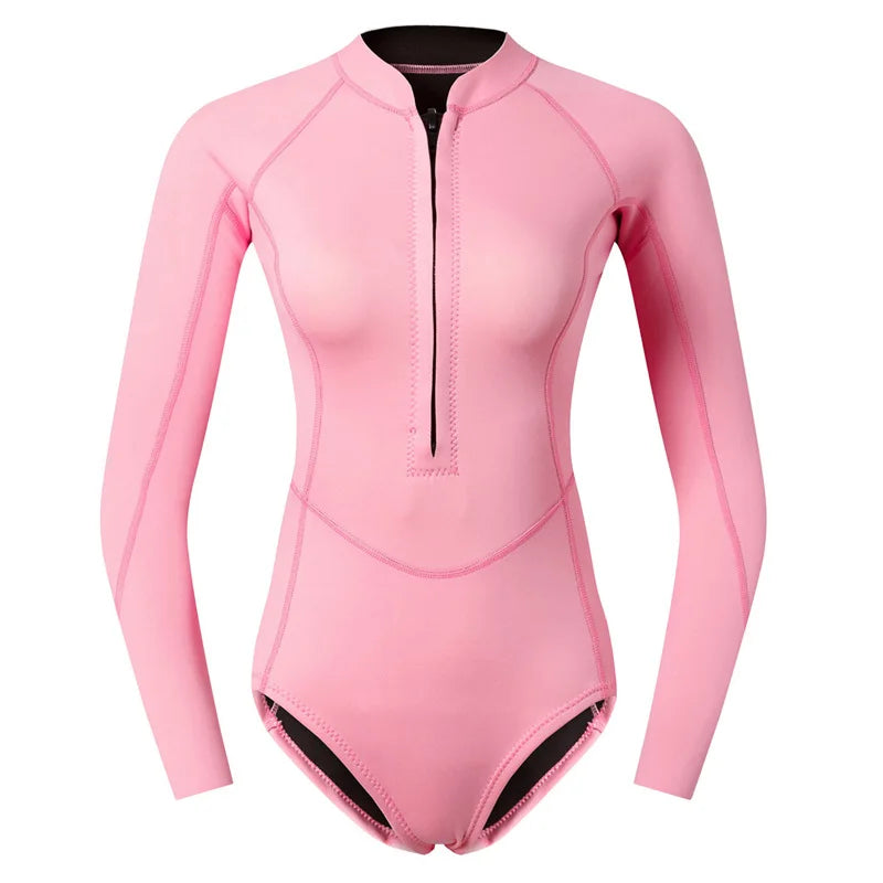 2MM Neoprene Snorkeling Wetsuits Spearfishing Surfing Diving Suit Bathing Swimwears Women Keep Warm Scuba Water Sport Equipment