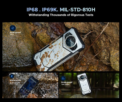 Global Version DOOGEE S200 5G Rugged Phone 12GB +256GB 6.72" Display 100MP AI Main Camera 10100mAh Mobilephone Android 16 NFC
